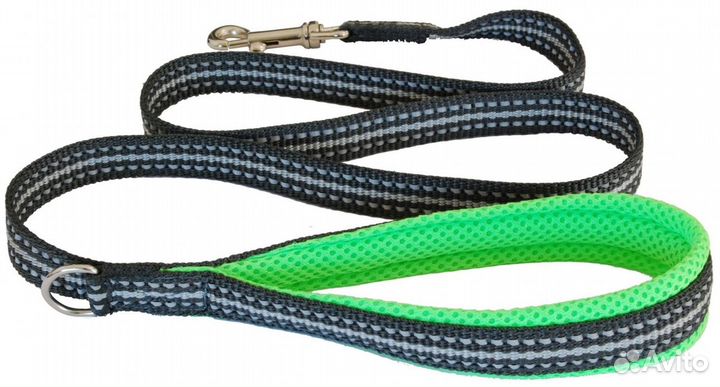 Cortina мягкий светоотражающий поводок, неоновый з