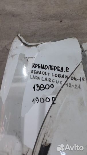 Крыло переднее правое Renault Logan 1 С 2004 По