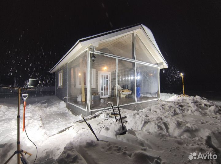 Гибкие окна / Жидкие окна для беседки