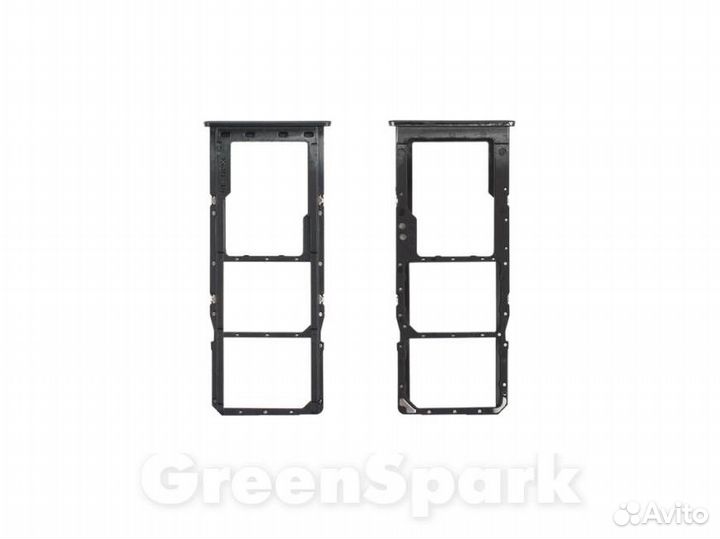 Держатель сим для Samsung A307F Galaxy A30s черны