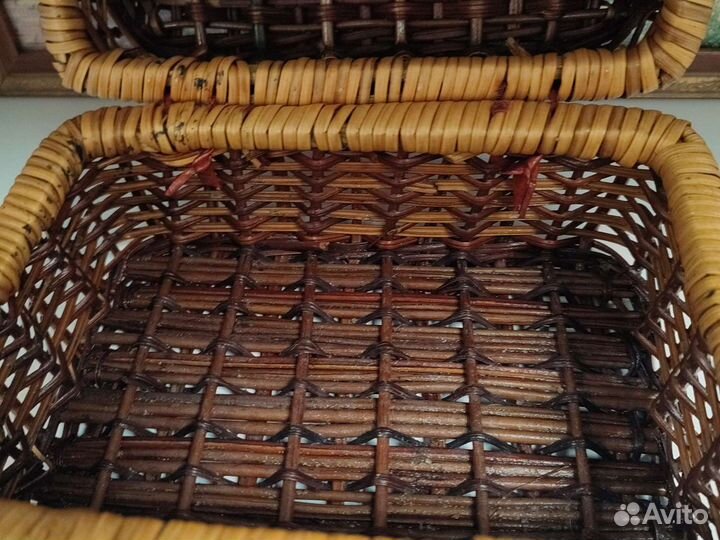 Шкатулка плетеная из лозы