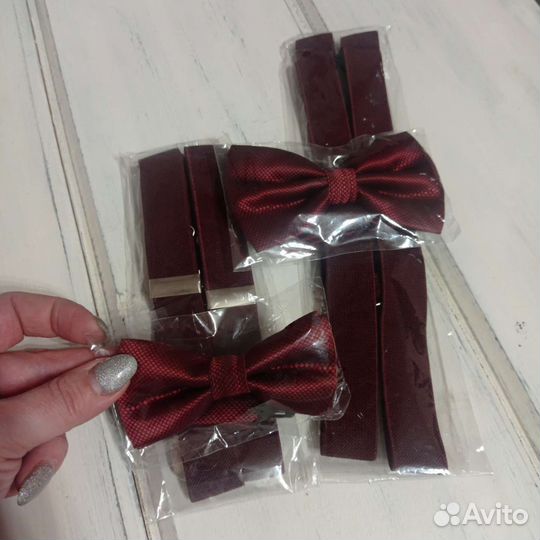 Подтяжки и галстук бабочка детские