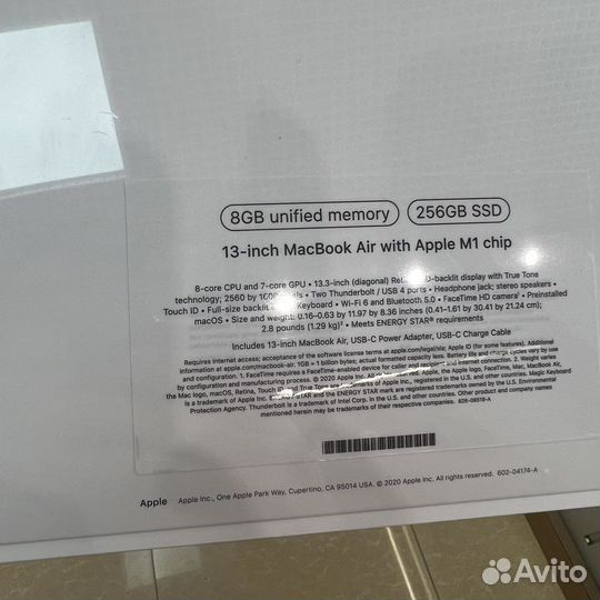 Macbook Air M1 256gb space gray