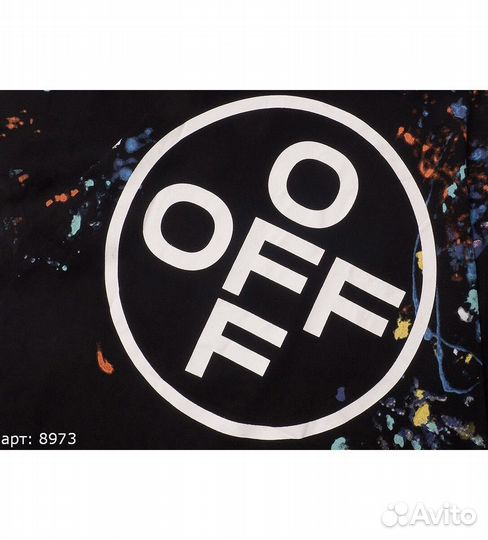 Off white футболка Чёрная