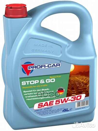 Prof 5W30 stop&GO (4L) масло моторсинтAPI SN/C