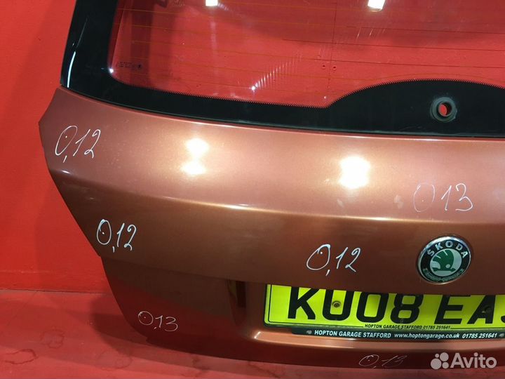 Крышка багажника задняя Skoda Fabia 2 хетчбэк BBM