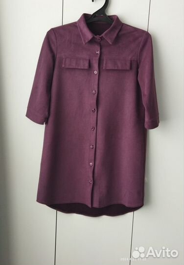 Платье рубашка 46