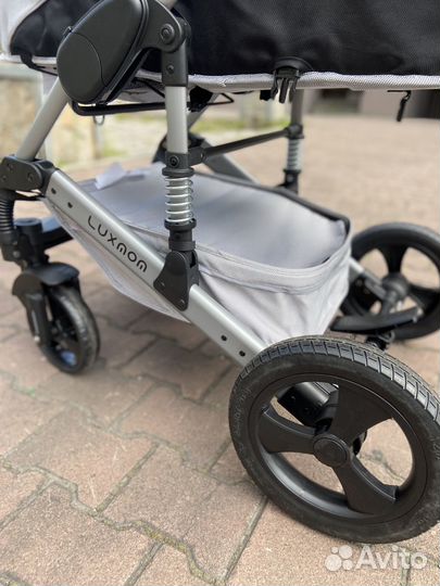Коляска трансформер 3в1 luxmom 558 luxmom 555