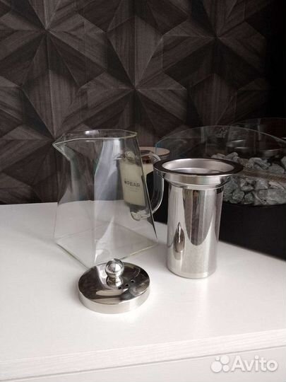 Чайник заварочный стеклянный с ситечком