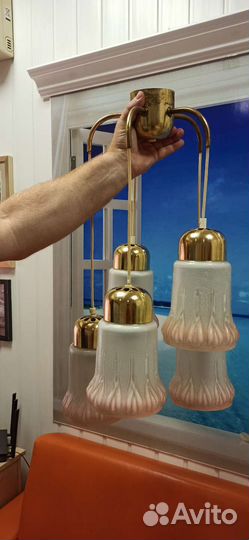 Винтажная люстра ГДР veb narva светильник СССР
