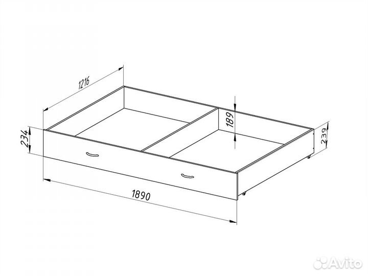Кровать двухъярусная Гранада 1Я