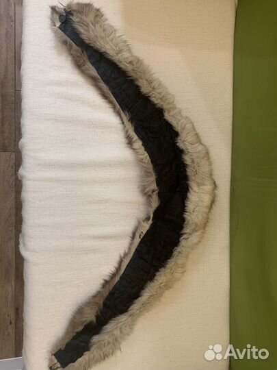 Меховой воротник чернобурка