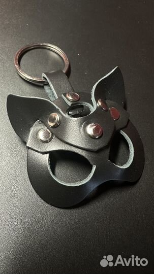 Брелок натуральная кожа