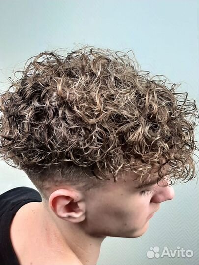 Мужская химическая завивка