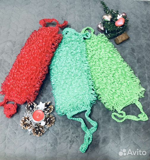 Мочалка ручной работы (вязки)