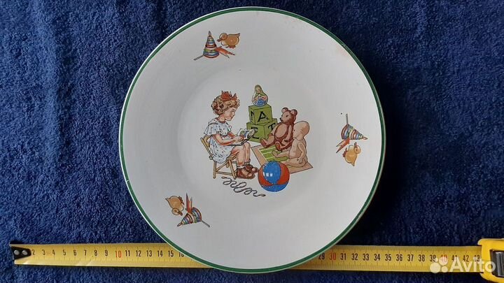 Коллекционная настенная тарелка. Агитация. СССР