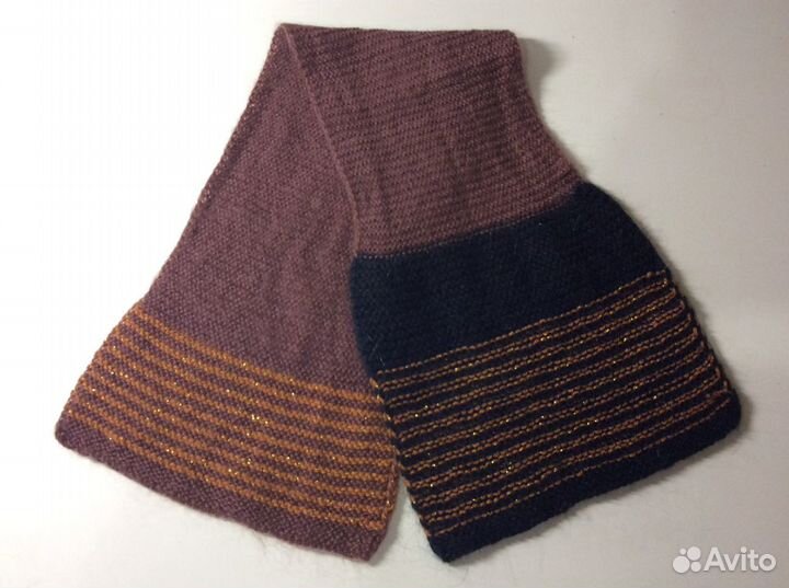 Шерстяной нежный шарфик ручной работы