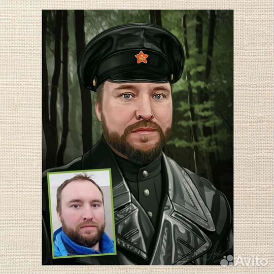 Портрет на холсте по фото