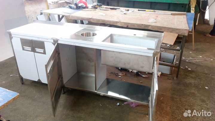 Столы мойки стеллажи полки из нержавейки