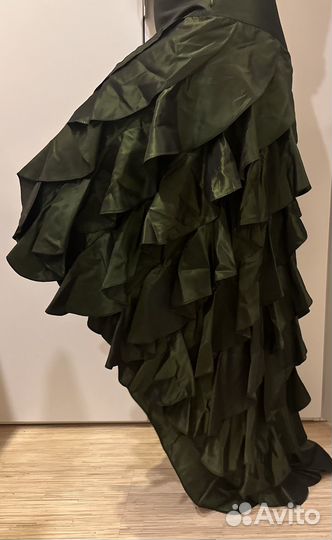 Зеленая юбка в пол birrin 38