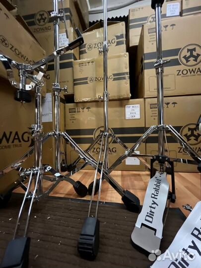 5шт комплект стоек и педали для ударной установки