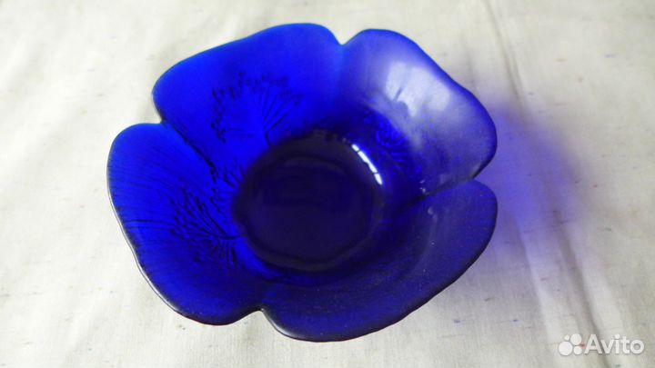 Салатники синее стекло