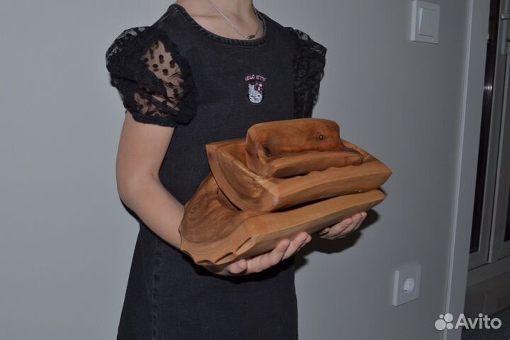 Вазы деревянные #1,#4,#5