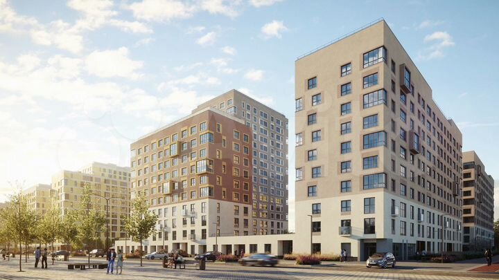 2-к. квартира, 59,1 м², 1/18 эт.