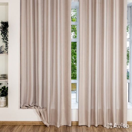 Шторы рогожка Орфей Миндальное искушение