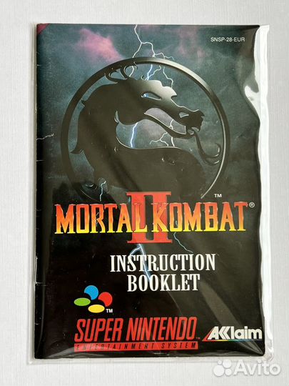 Игра для snes mortal kombat II