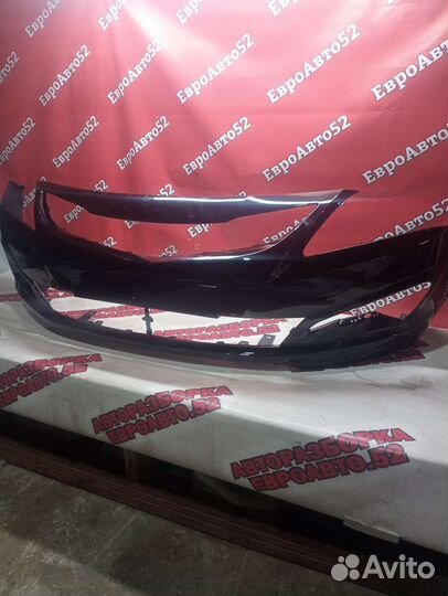 Передний бампер Hyundai Solaris 1