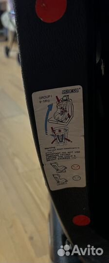 Автокресло sparco от 0 до 18