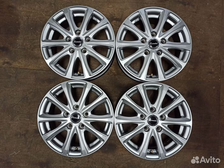 Диски 15 5х114,3 ET53 светлый графит из Японии