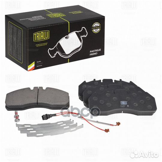 Колодки тормозные дисковые WVA 29174 с р/к