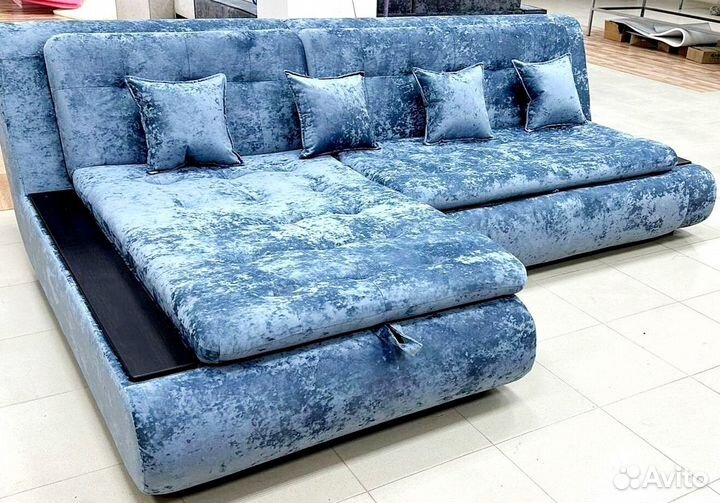 Диван угловой модульный прямой раскладной