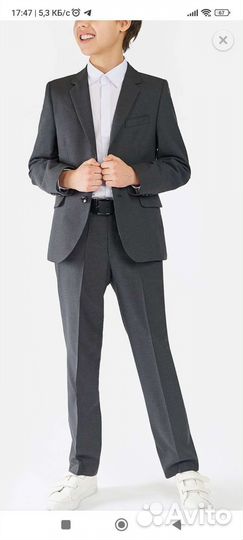 Костюм (пиджак и брюки) 134 размер