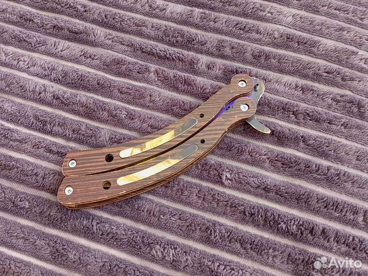 Деревянные ножи бабочка и керамбит