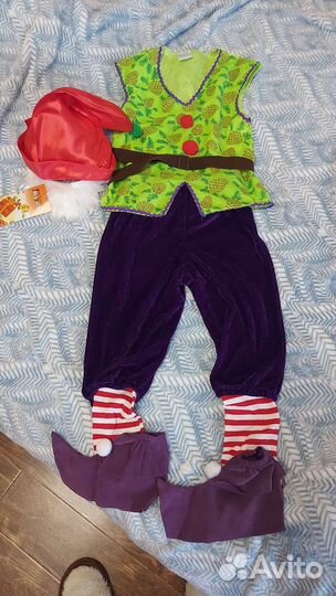 Новогодний костюм гнома на мальчика