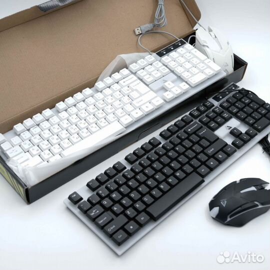 Комплект клавиатура и мышь с LED подсветкой GT100