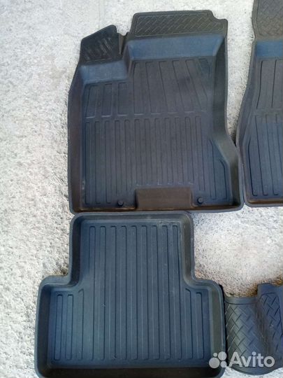 Автомобильные коврики резиновые на nissan x-trail