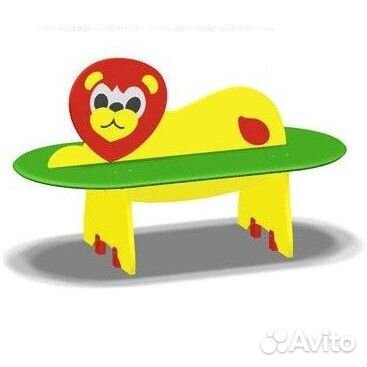 1254 Скамейка детская «лев»