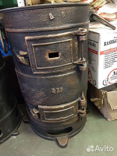 Буржуйка чугунная СССР печь