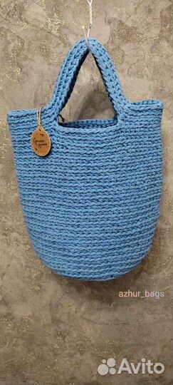 Сумка шоппер вязаная ручная работа