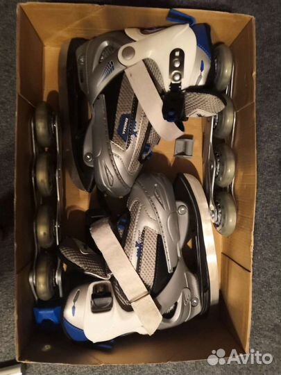 Коньки ролики раздвижные 30-33р