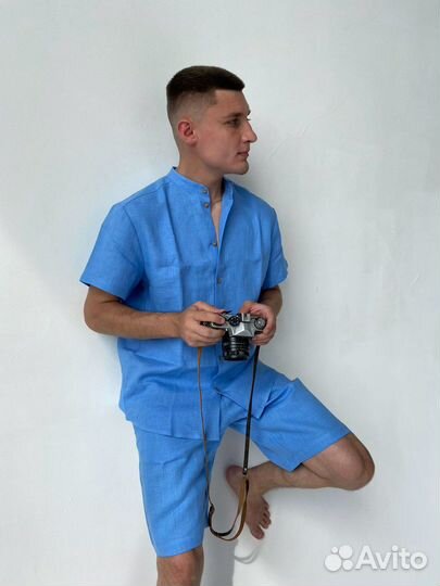 Рубашка + шорты мужской,новый