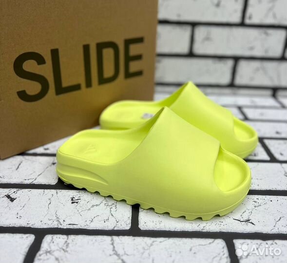 Сланцы Adidas Yeezy Slide Glow Green (36-45)