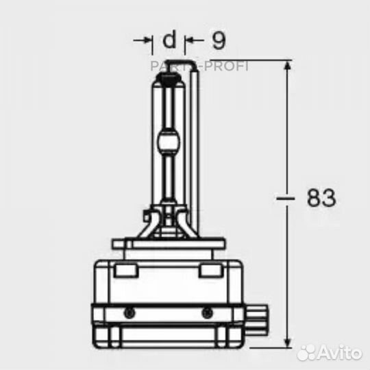 Osram 66140CLC Лампа D1S 35W PK32d-2 xenarc classic (Складная картонная коробка)