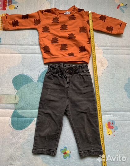 Большой пакет вещей на мальчика 9-12 мес