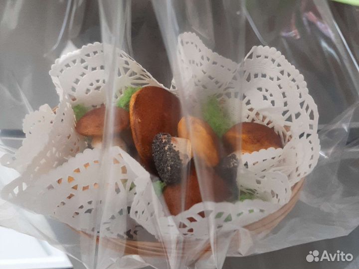 Зефир, грибы из зефира