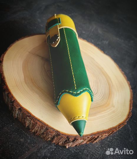 Пенал из натуральной кожи